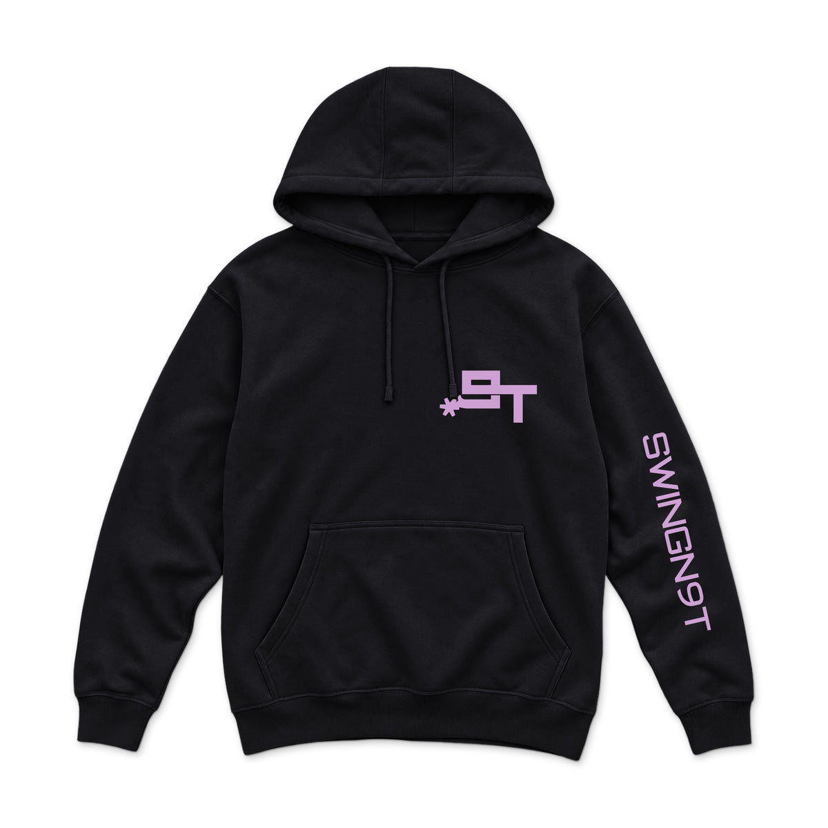 Midnight Mystic Hoodie — Black — front view on white