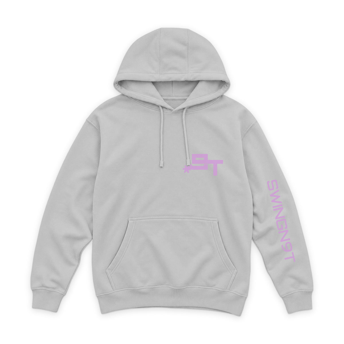 Midnight Mystic Hoodie / Dove Grey / front on white