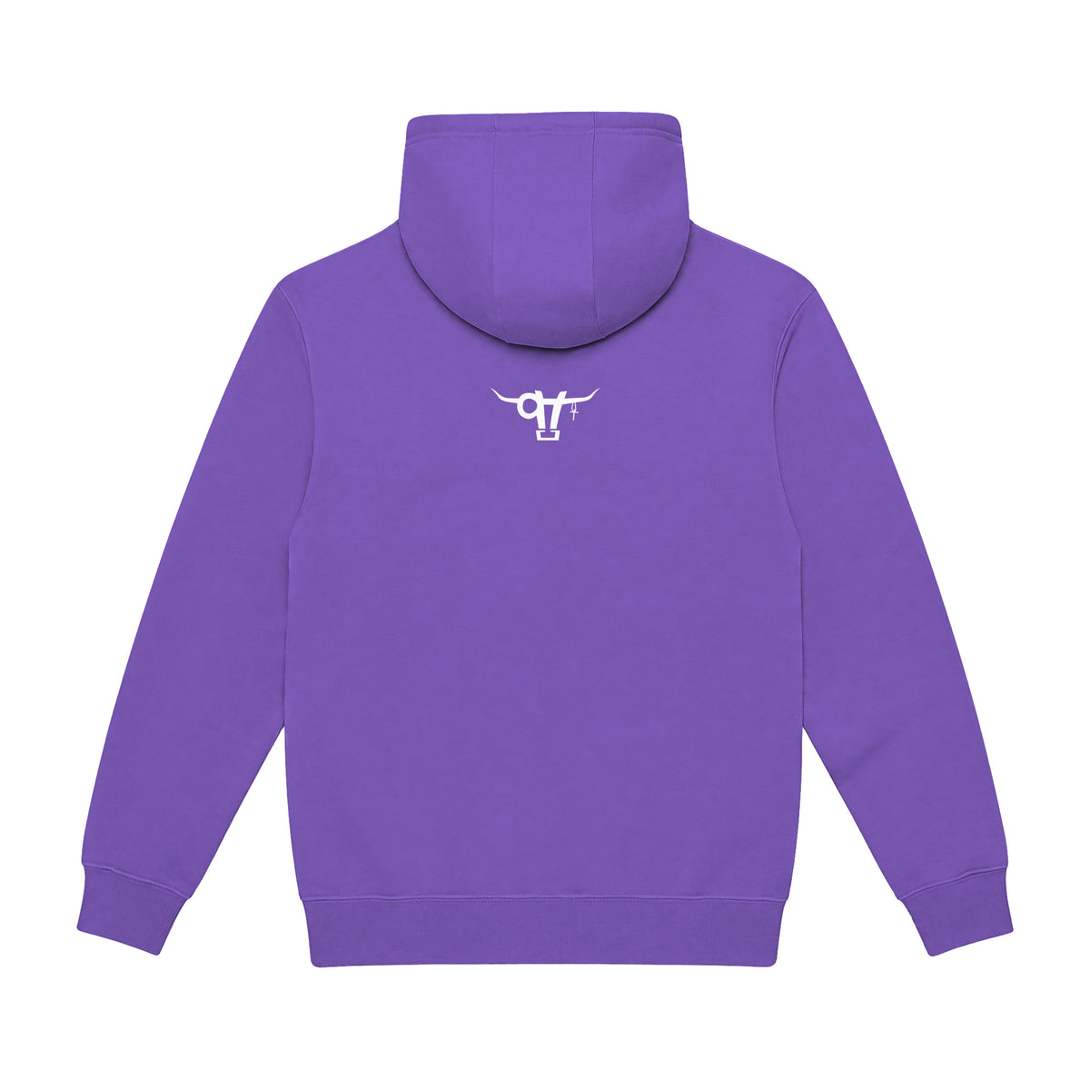 If God Said It Hoodie / Purple / back on white