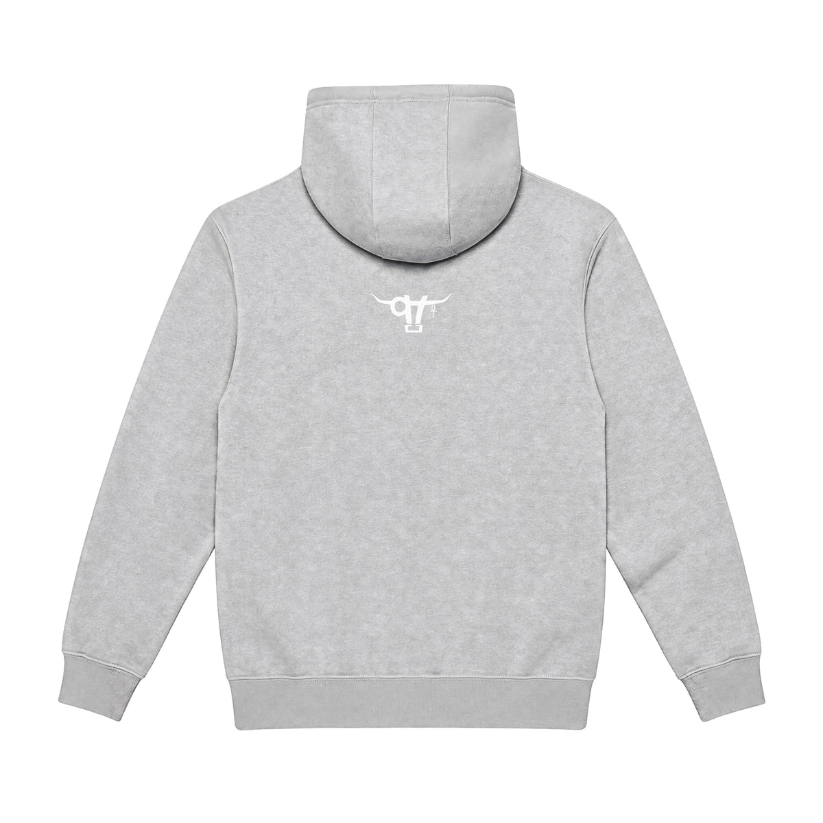 If God Said It Hoodie / Heather Grey / back on white