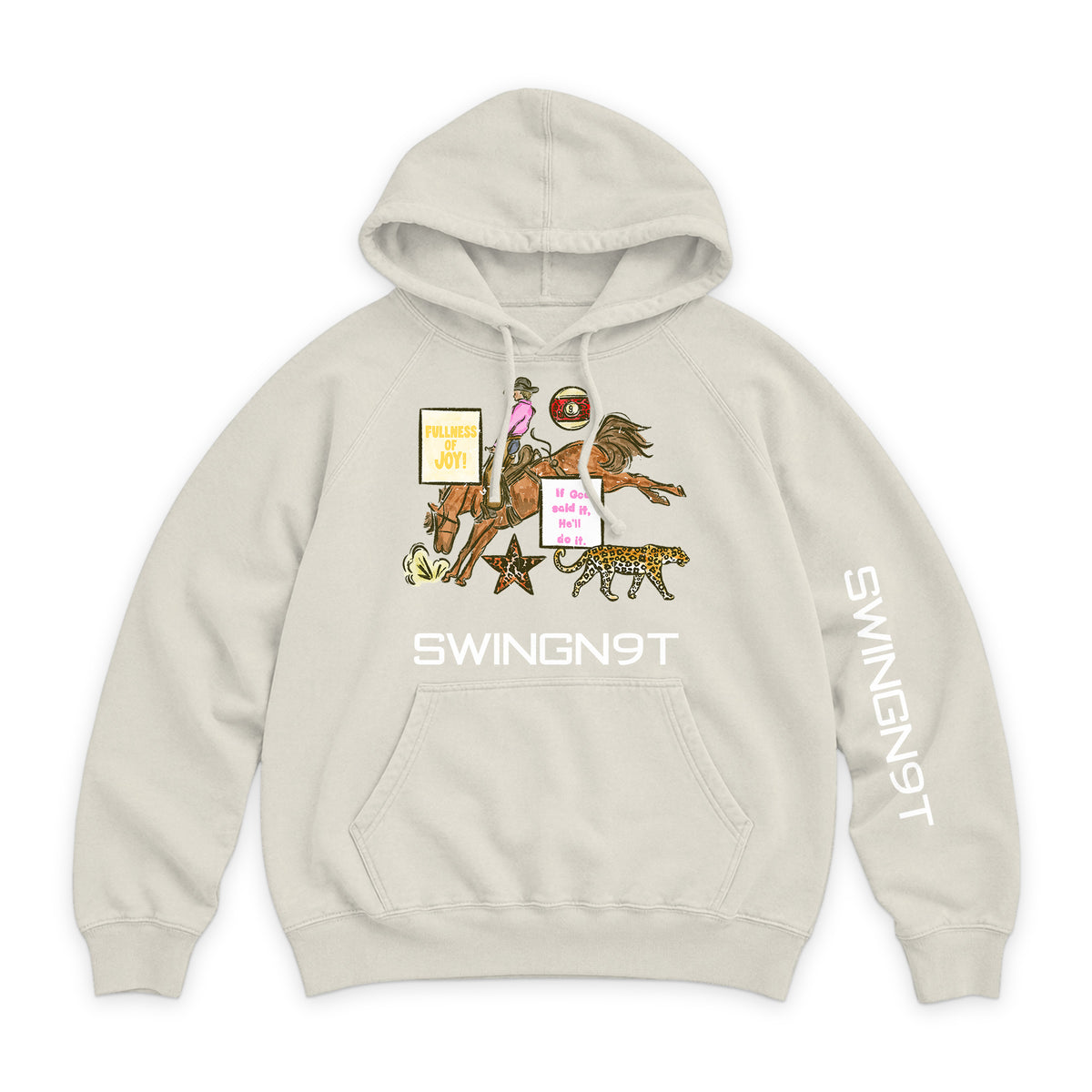 If God Said It Hoodie / Vintage Arctic / front on white