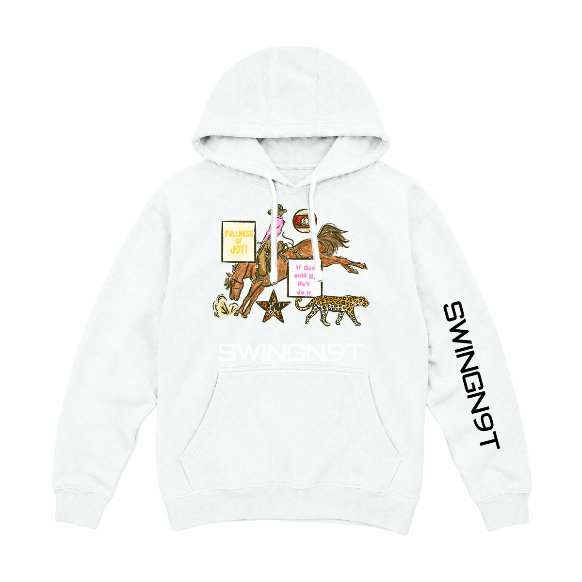 If God Said It Hoodie / Oatmeal Heather / front on white