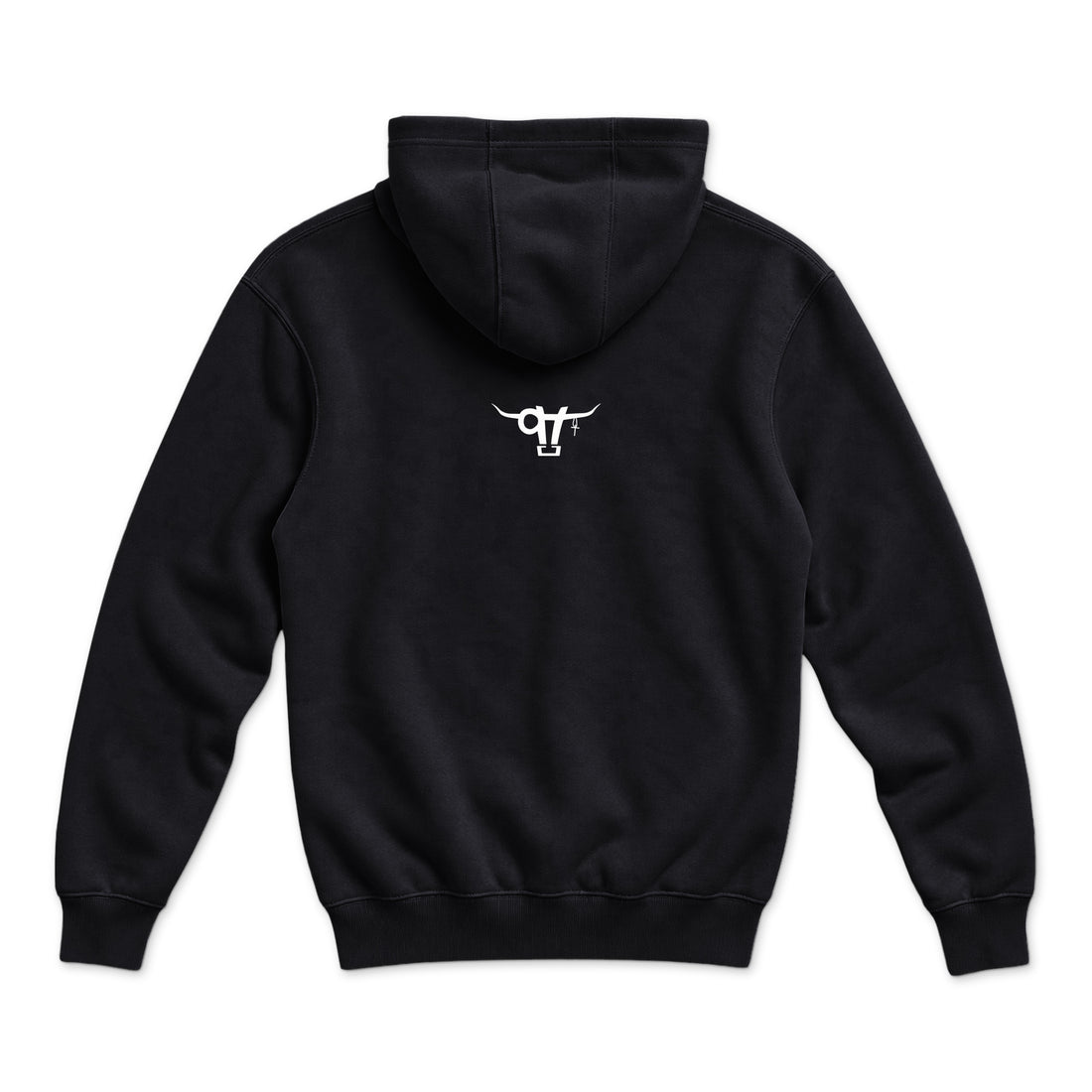 If God Said It Hoodie — Black — front view on white