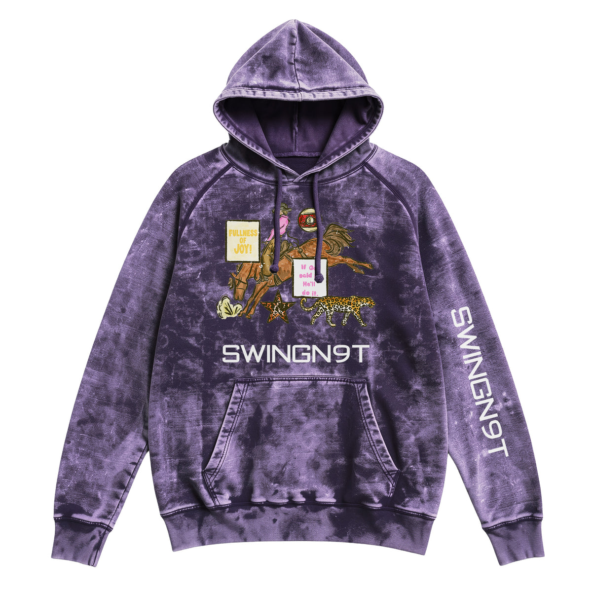 If God Said It Hoodie / Cloud Purple / front on white