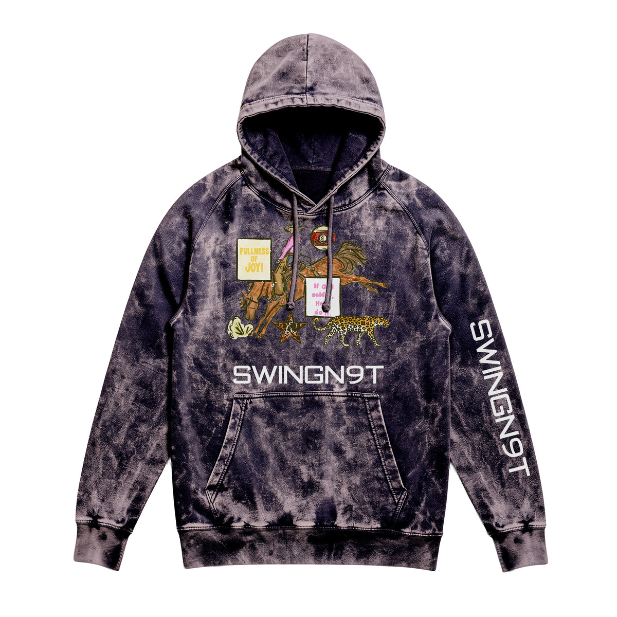 If God Said It Hoodie / Cloud Black / front on white