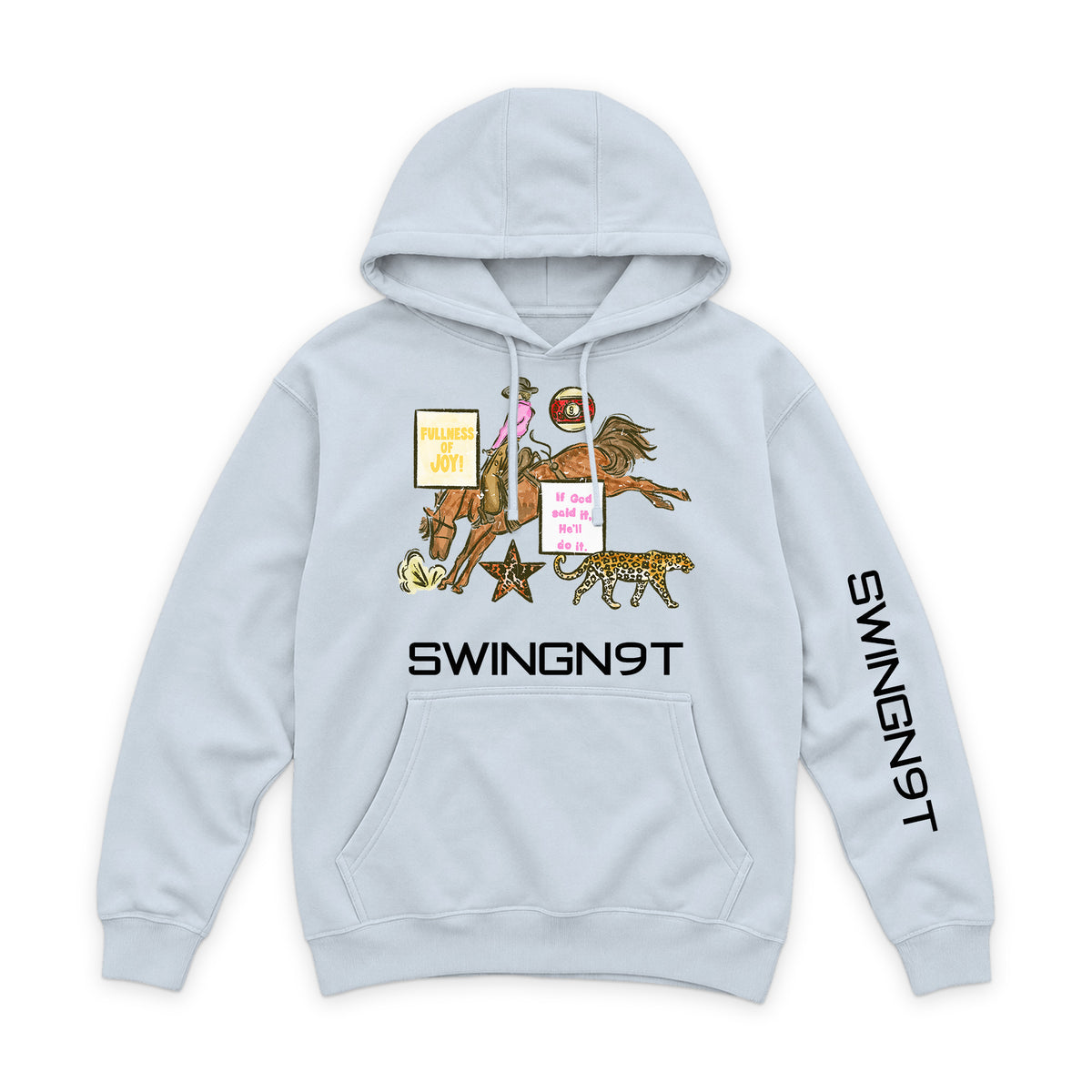 If God Said It Hoodie / White / front on white