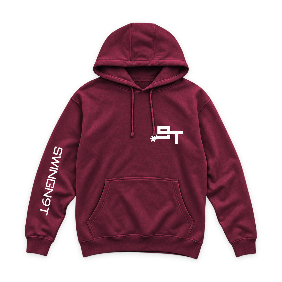 Livestock Hoodie / Burgundy / front on white
