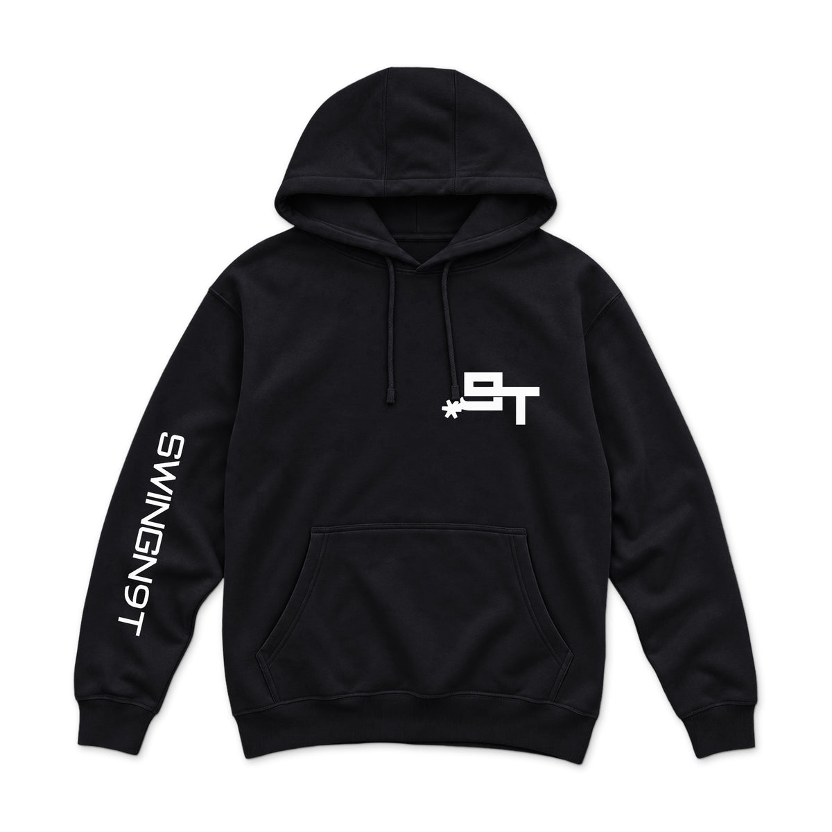 Livestock Hoodie — Black — front view on white