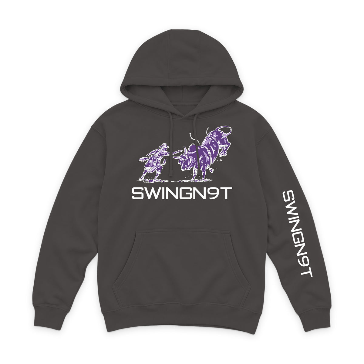 Guardian of the Dirt Hoodie / Smoke / front on white
