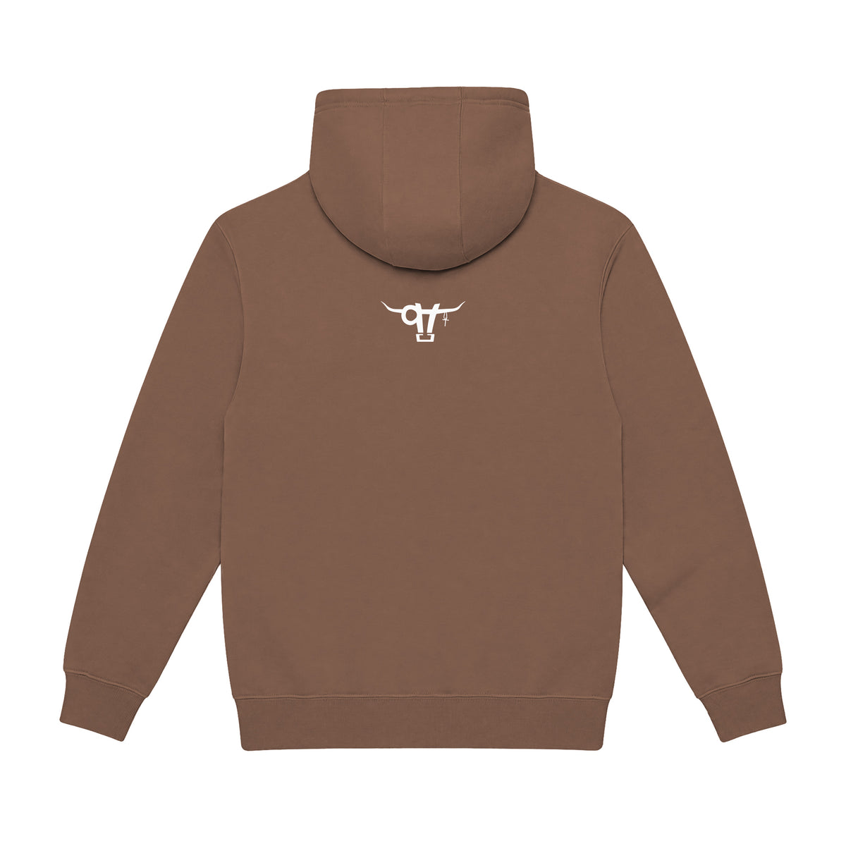 Guardian of the Dirt Hoodie / Chestnut / back on white