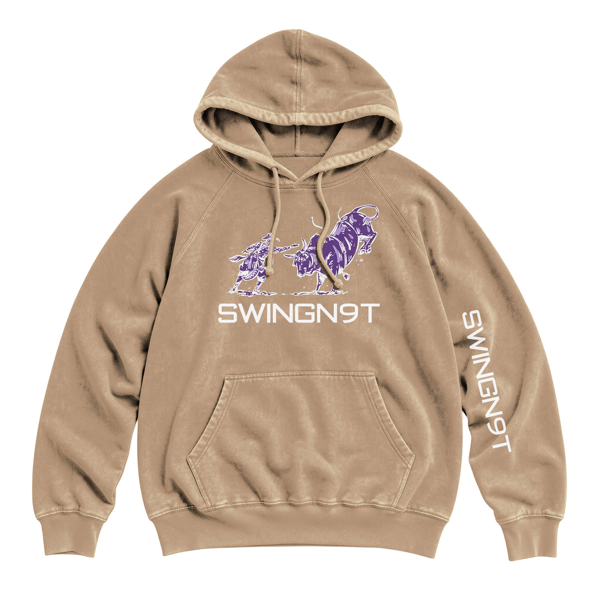 Guardian of the Dirt Hoodie / Vintage Coffee / front on white