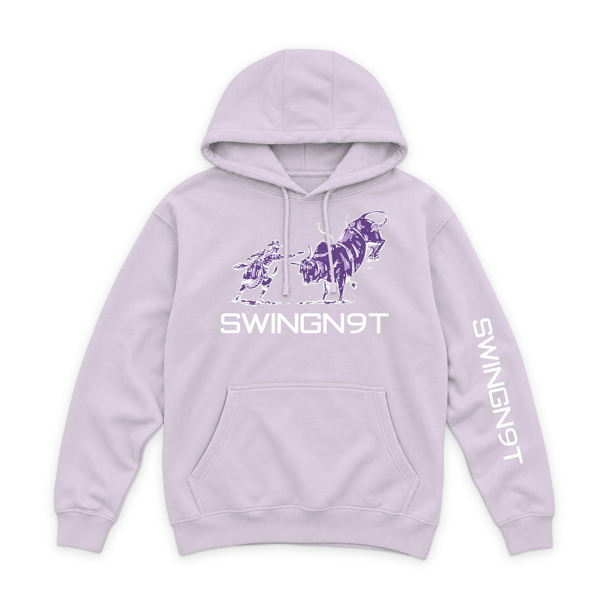 Guardian of the Dirt Hoodie / Lilac / front on white