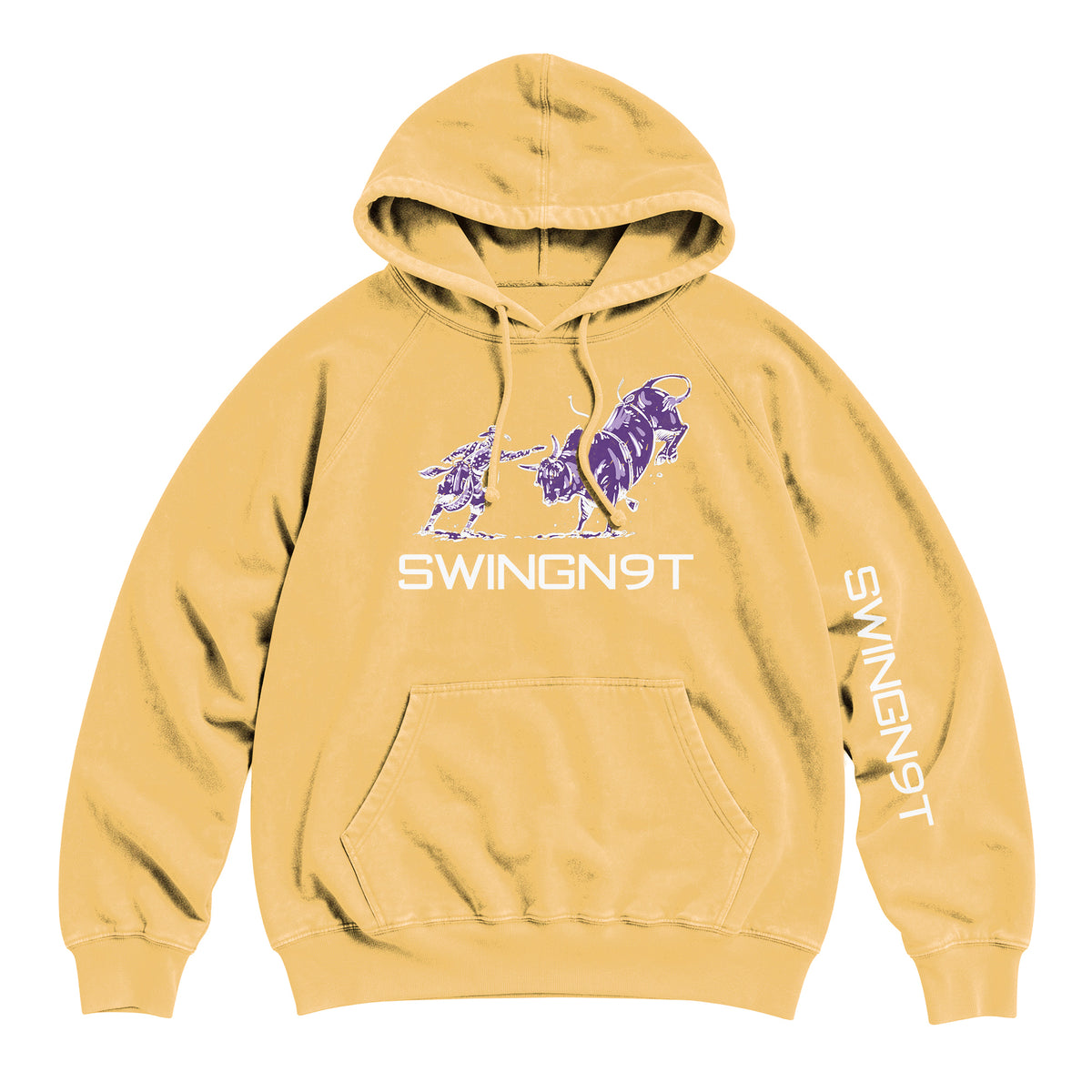 Guardian of the Dirt Hoodie / Vintage Mustard / front on white