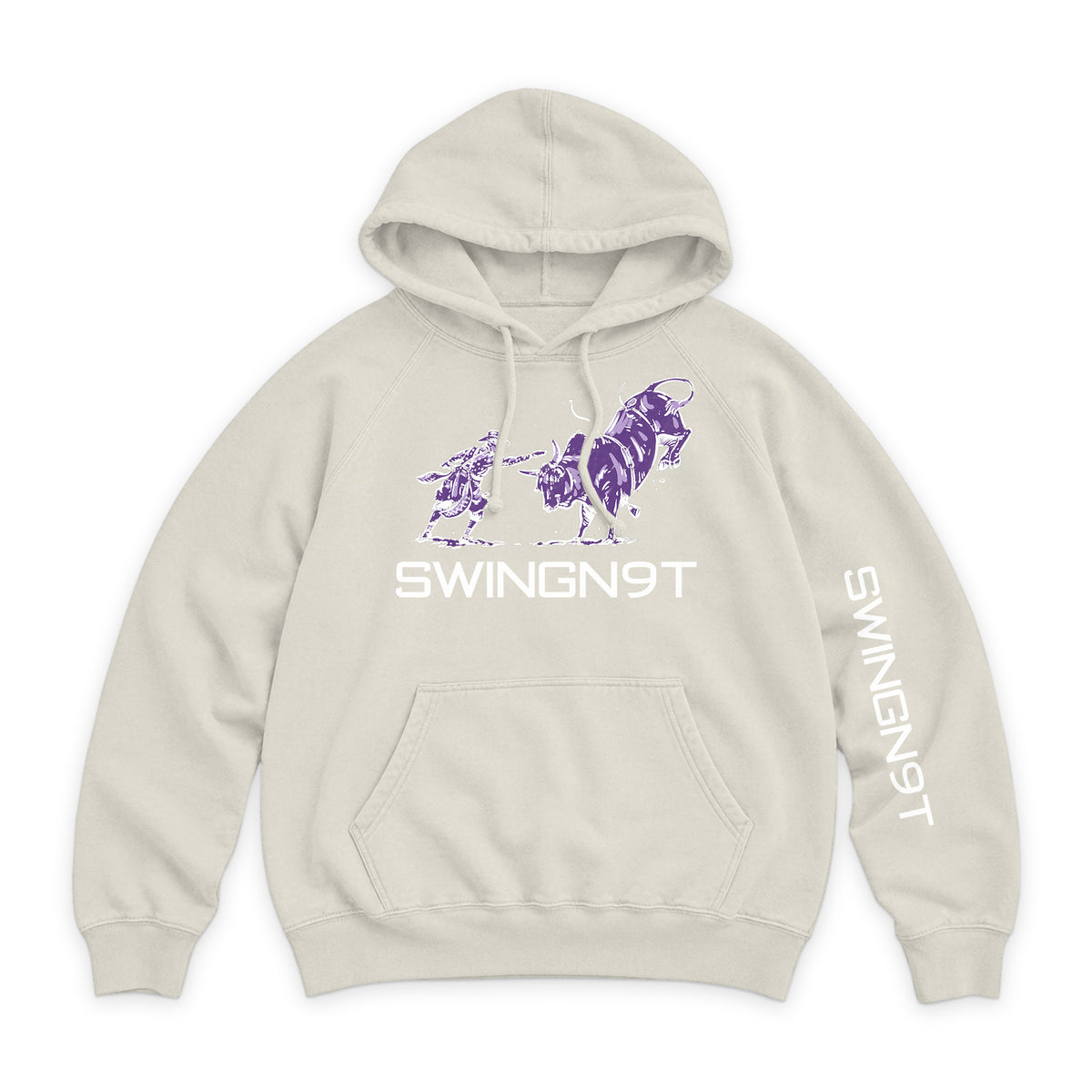 Guardian of the Dirt Hoodie / Vintage Arctic / front on white