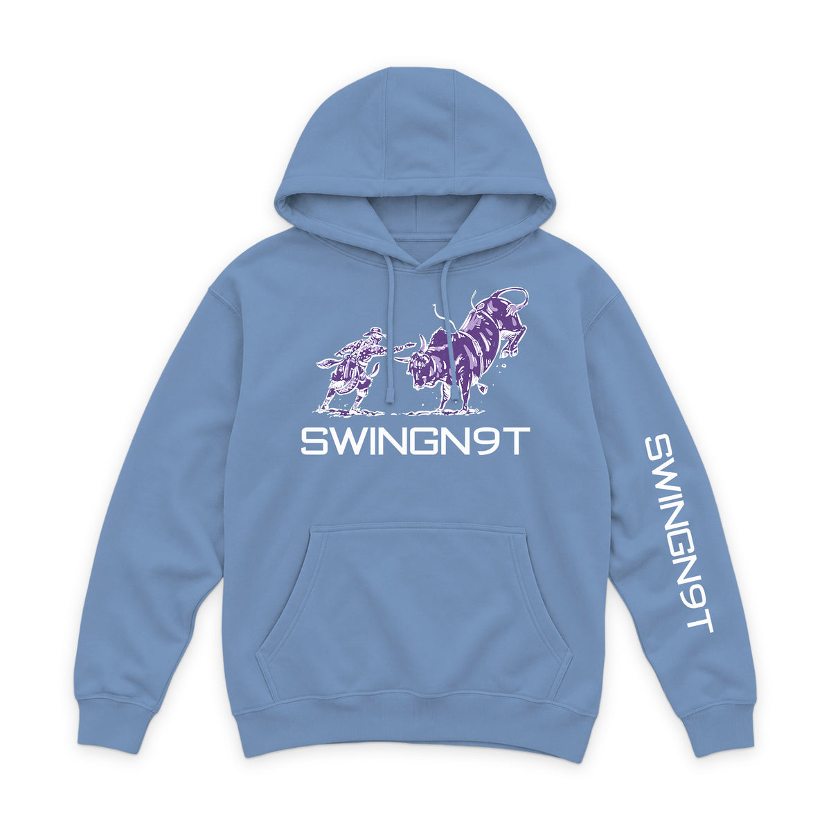 Guardian of the Dirt Hoodie / Colony Blue / front on white