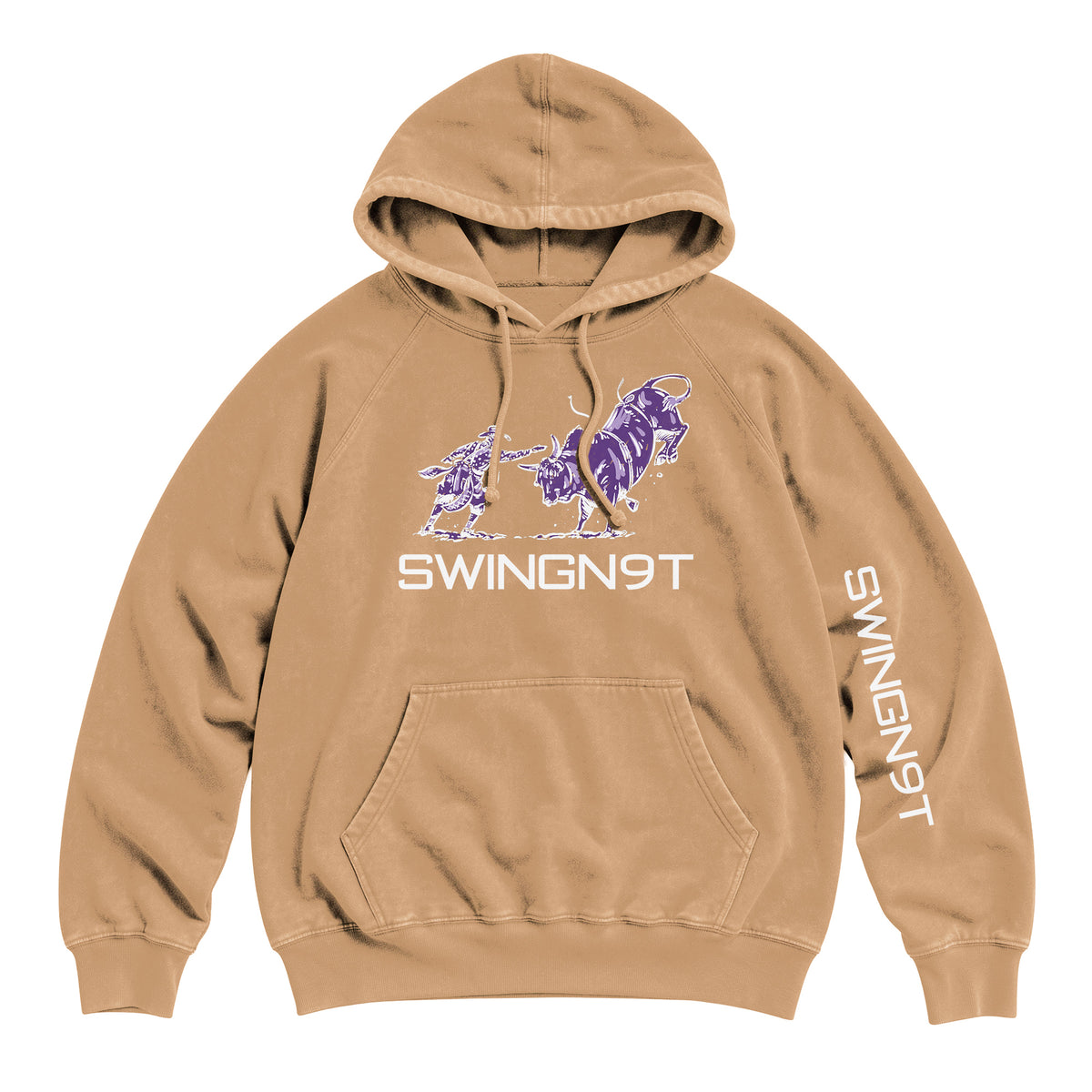 Guardian of the Dirt Hoodie / Vintage Camel / front on white