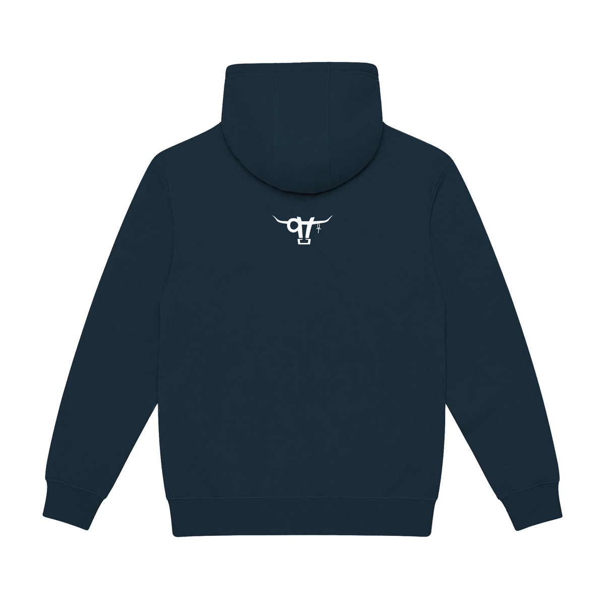 Guardian of the Dirt Hoodie / Navy / back on white