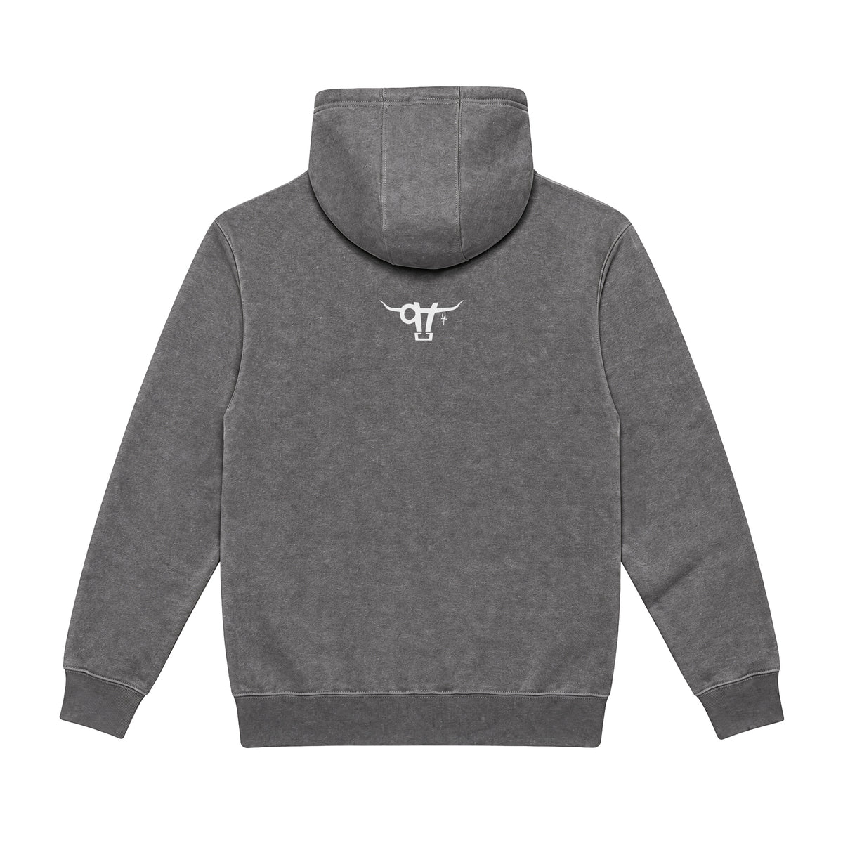 Guardian of the Dirt Hoodie / Charcoal Heather / back on white