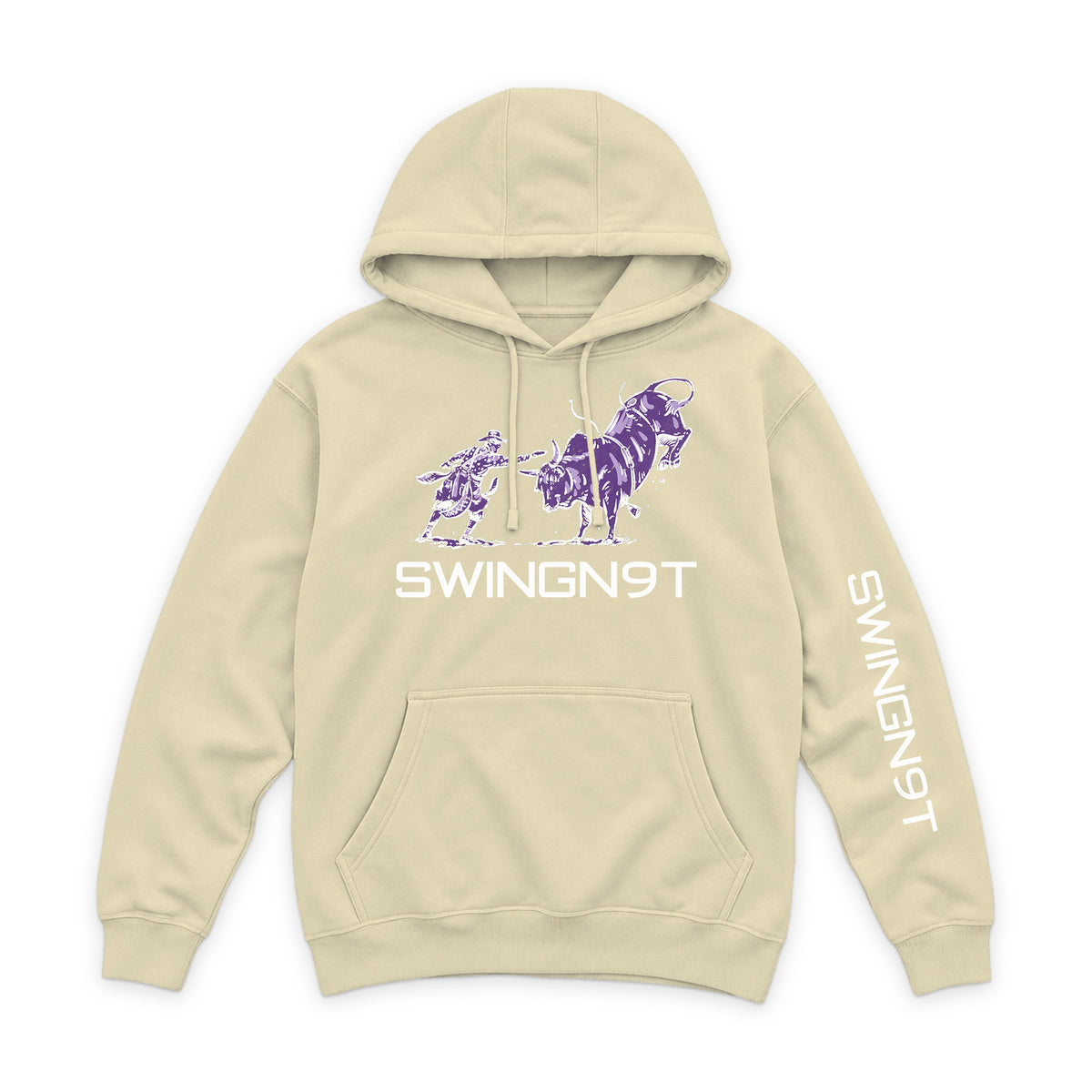 Guardian of the Dirt Hoodie / Pina Colada / front on white