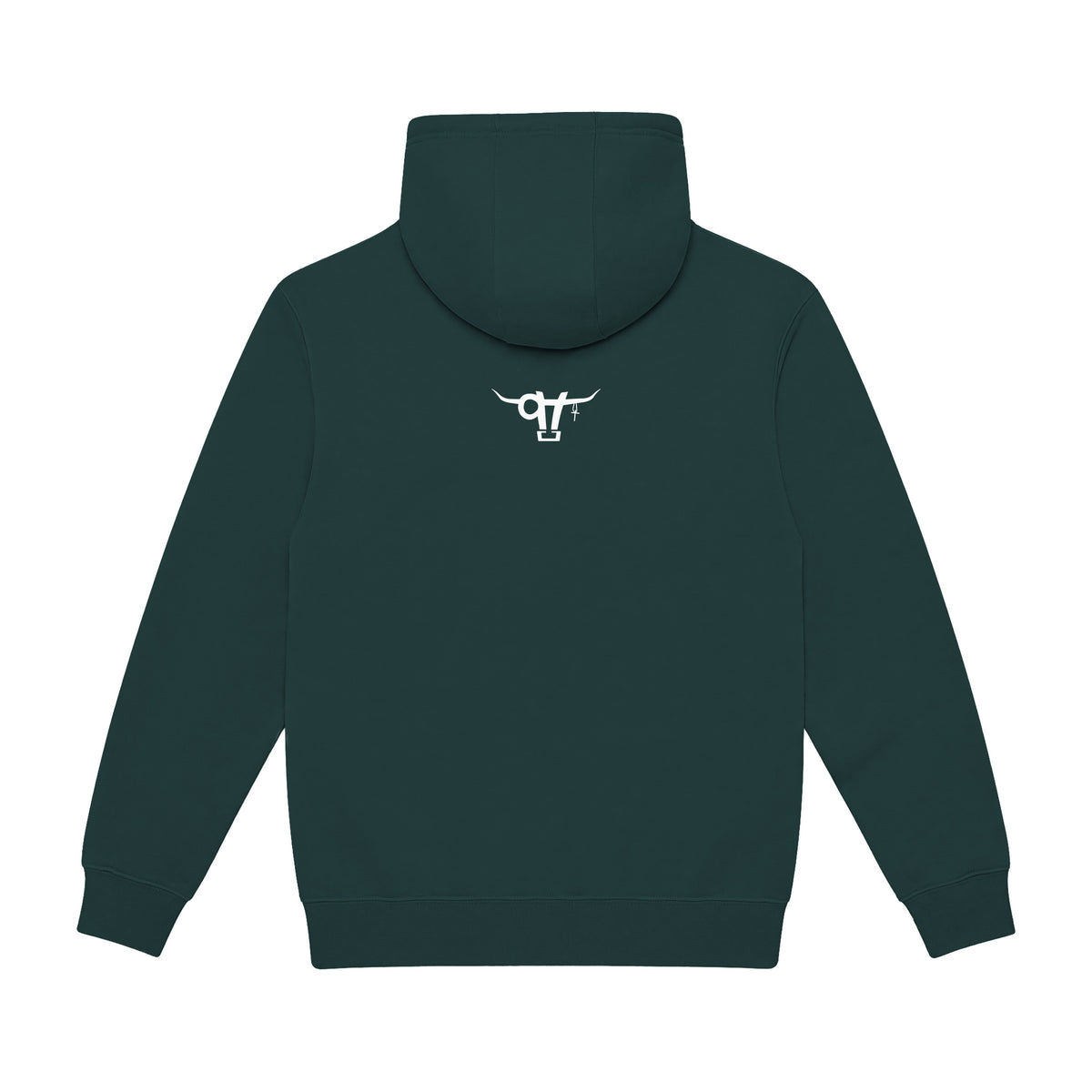 Guardian of the Dirt Hoodie / Sport Green / back on white