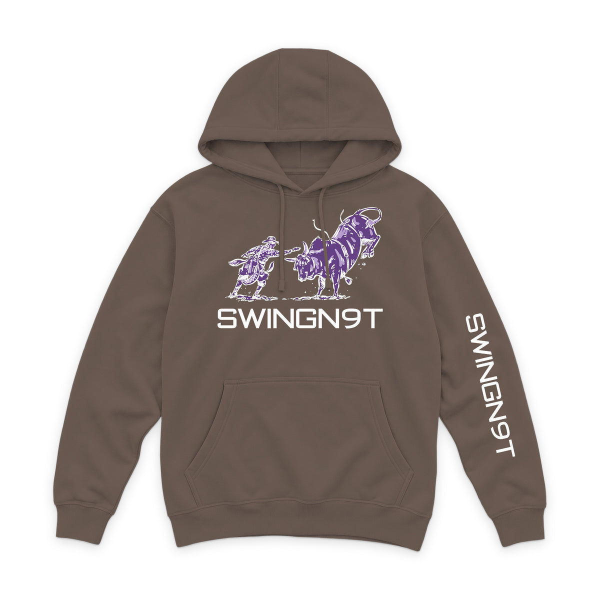 Guardian of the Dirt Hoodie / Coffee / front on white