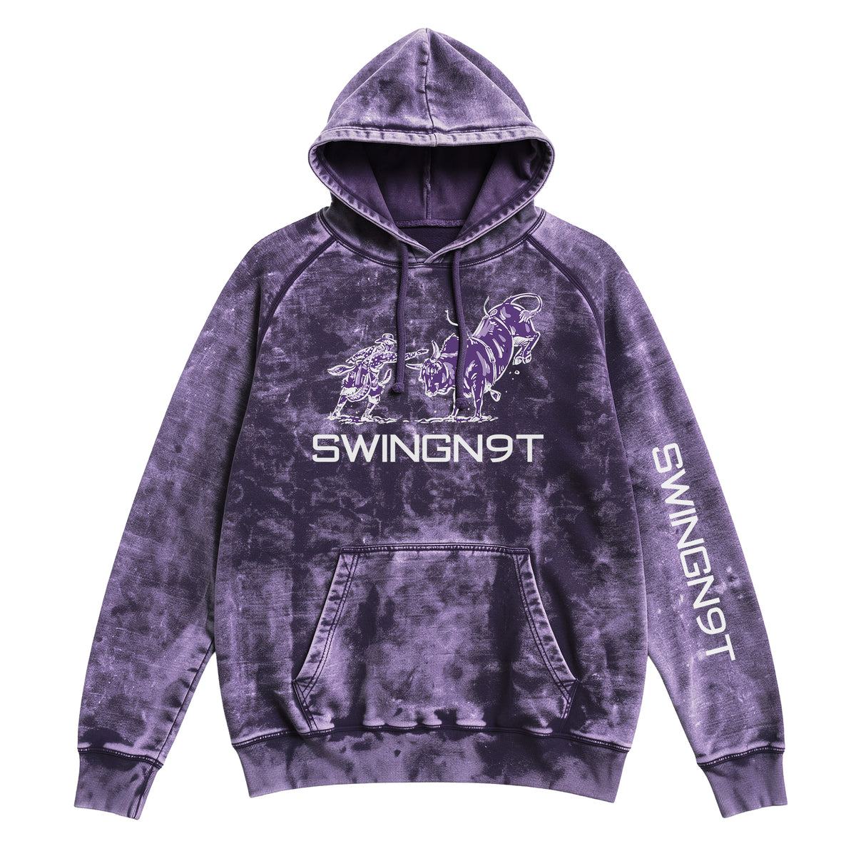 Guardian of the Dirt Hoodie / Cloud Purple / front on white