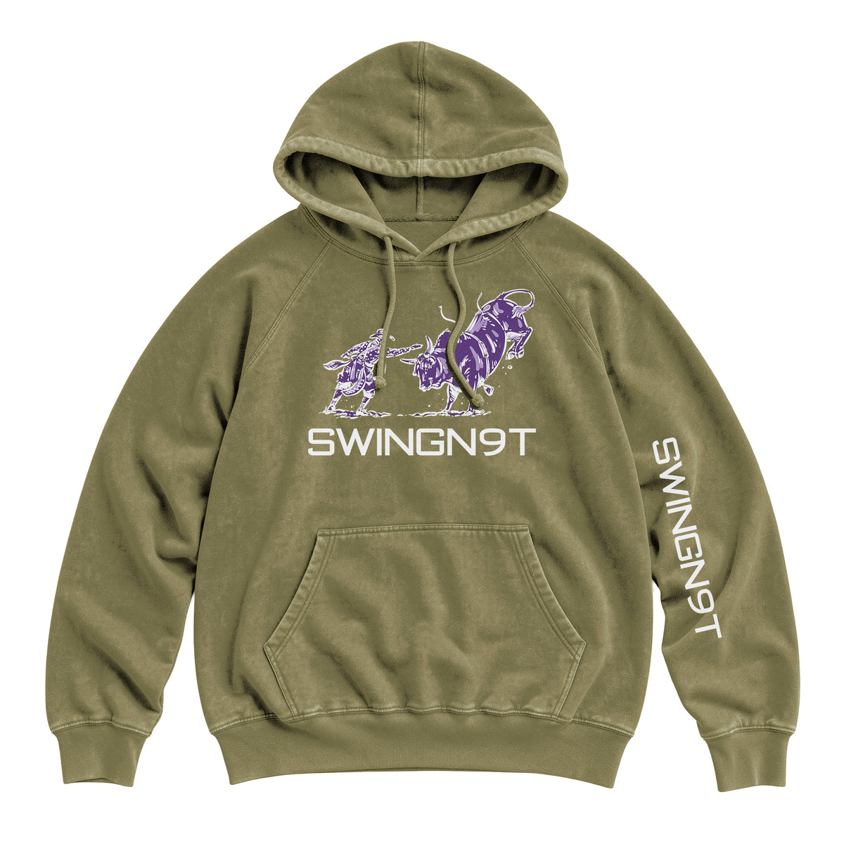 Guardian of the Dirt Hoodie / Vintage Olive / front on white