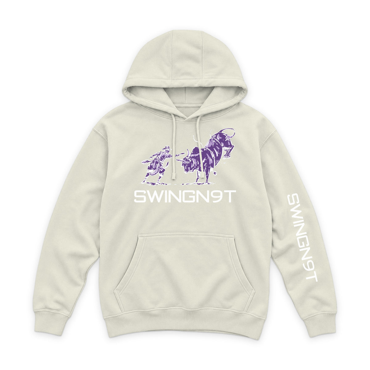 Guardian of the Dirt Hoodie / Sand / front on white