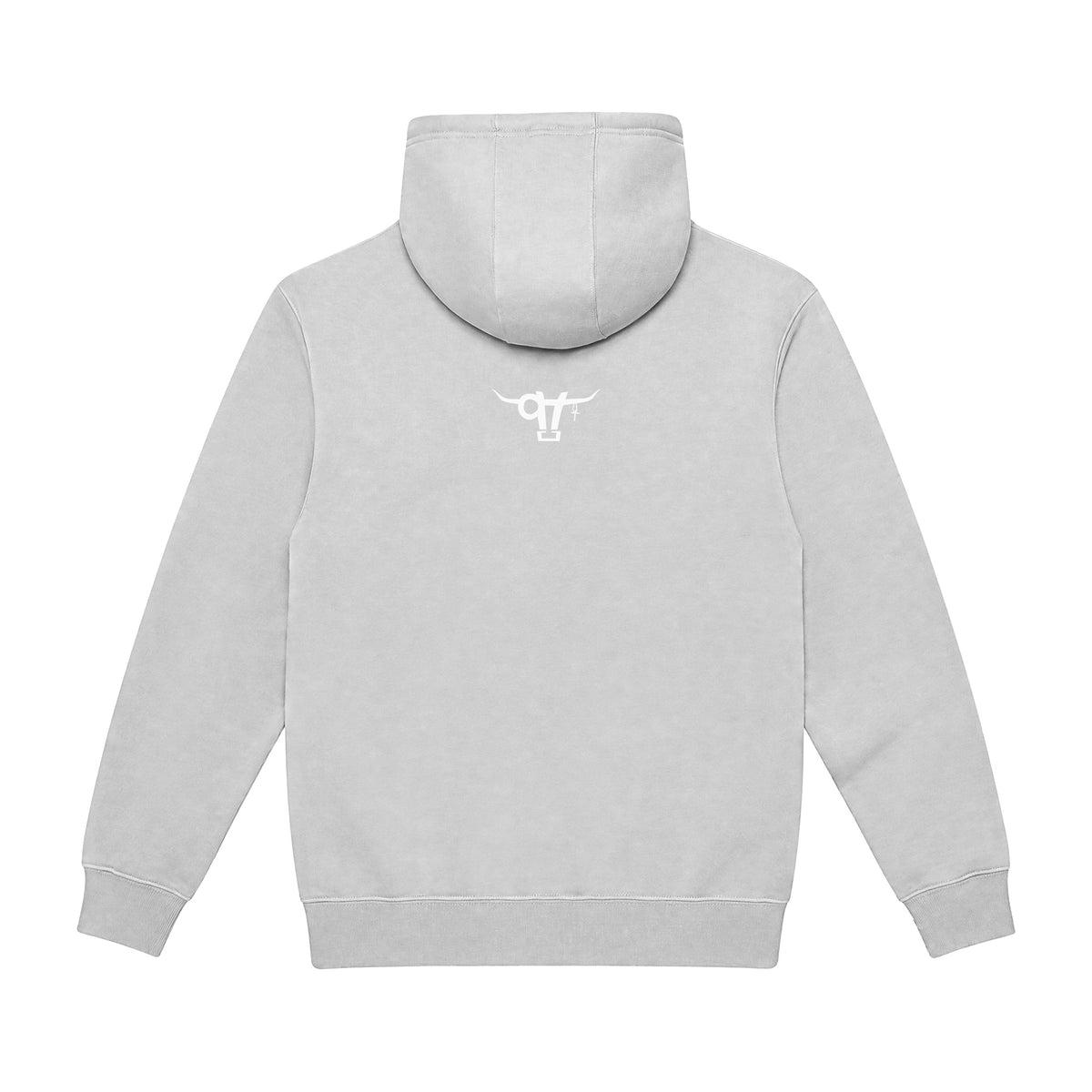 Guardian of the Dirt Hoodie / Dove Grey / back on white