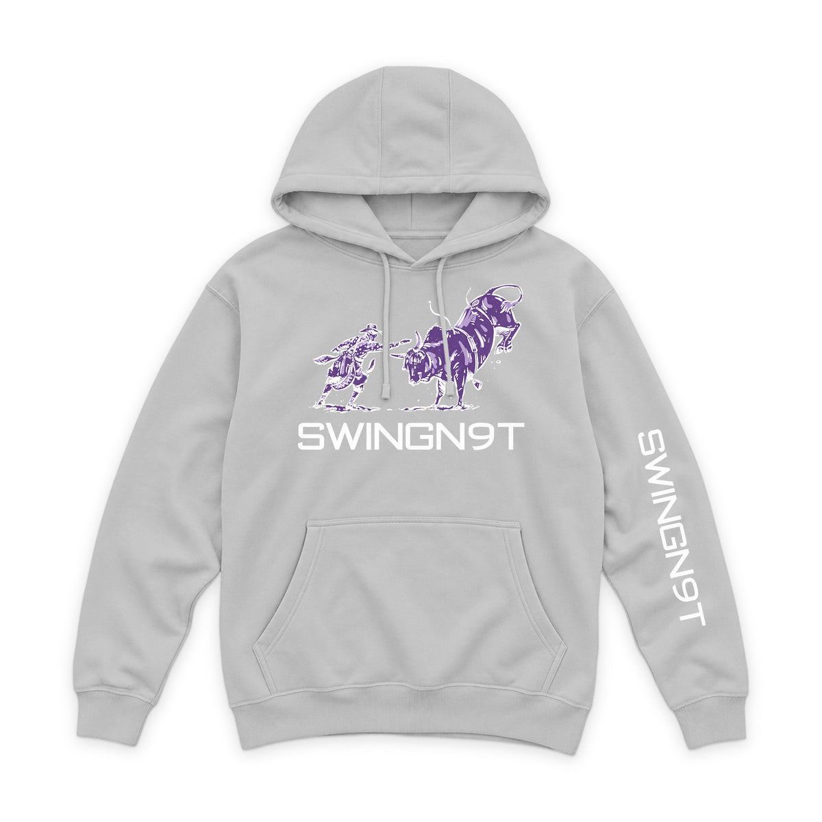 Guardian of the Dirt Hoodie / Dove Grey / front on white