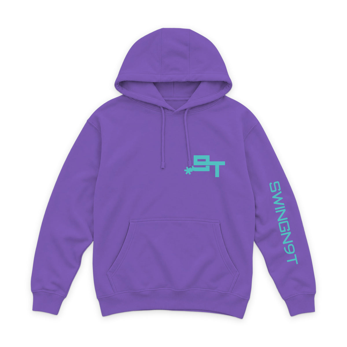 Dally Em Up Hoodie / Purple / front on white