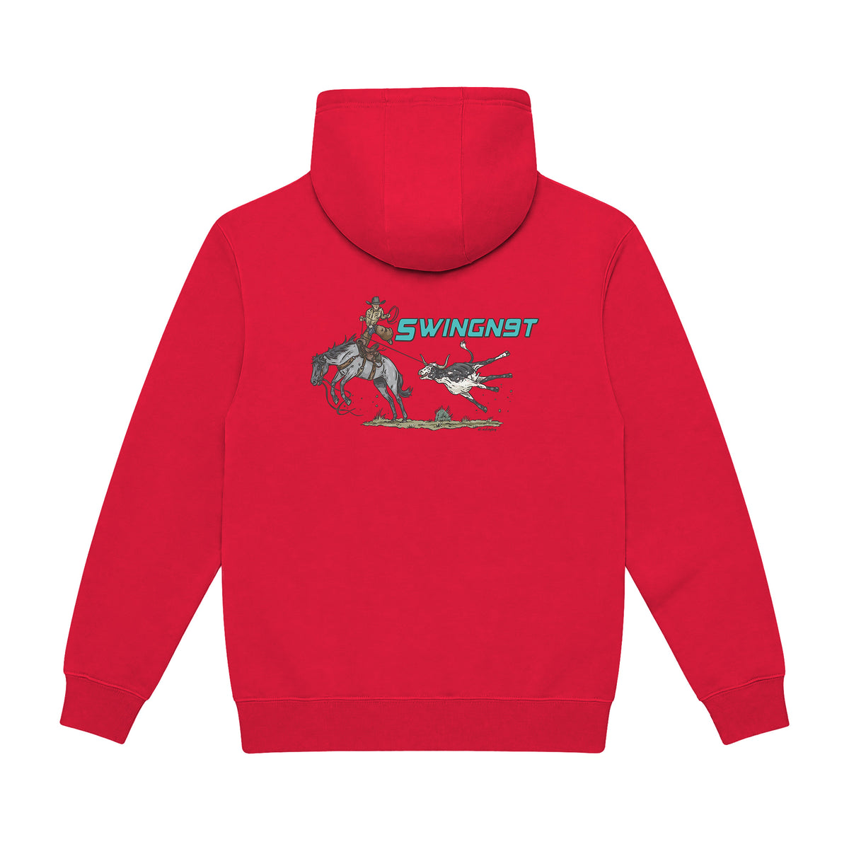 Dally Em Up Hoodie / Cardinal / back on white