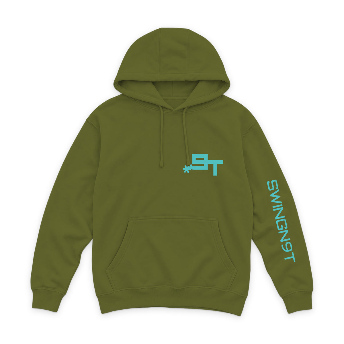 Dally Em Up Hoodie / Army Green / front on white