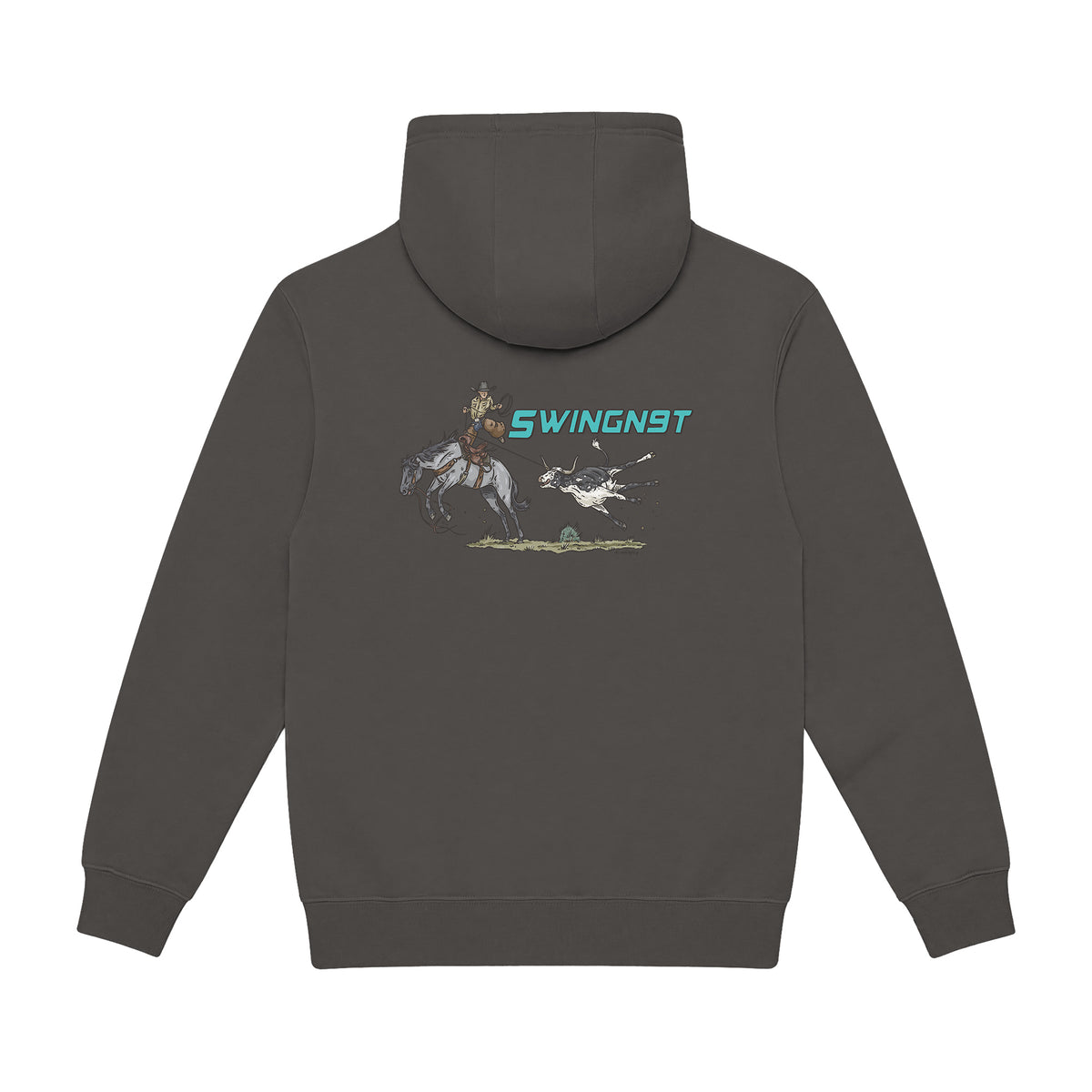 Dally Em Up Hoodie / Smoke / back on white