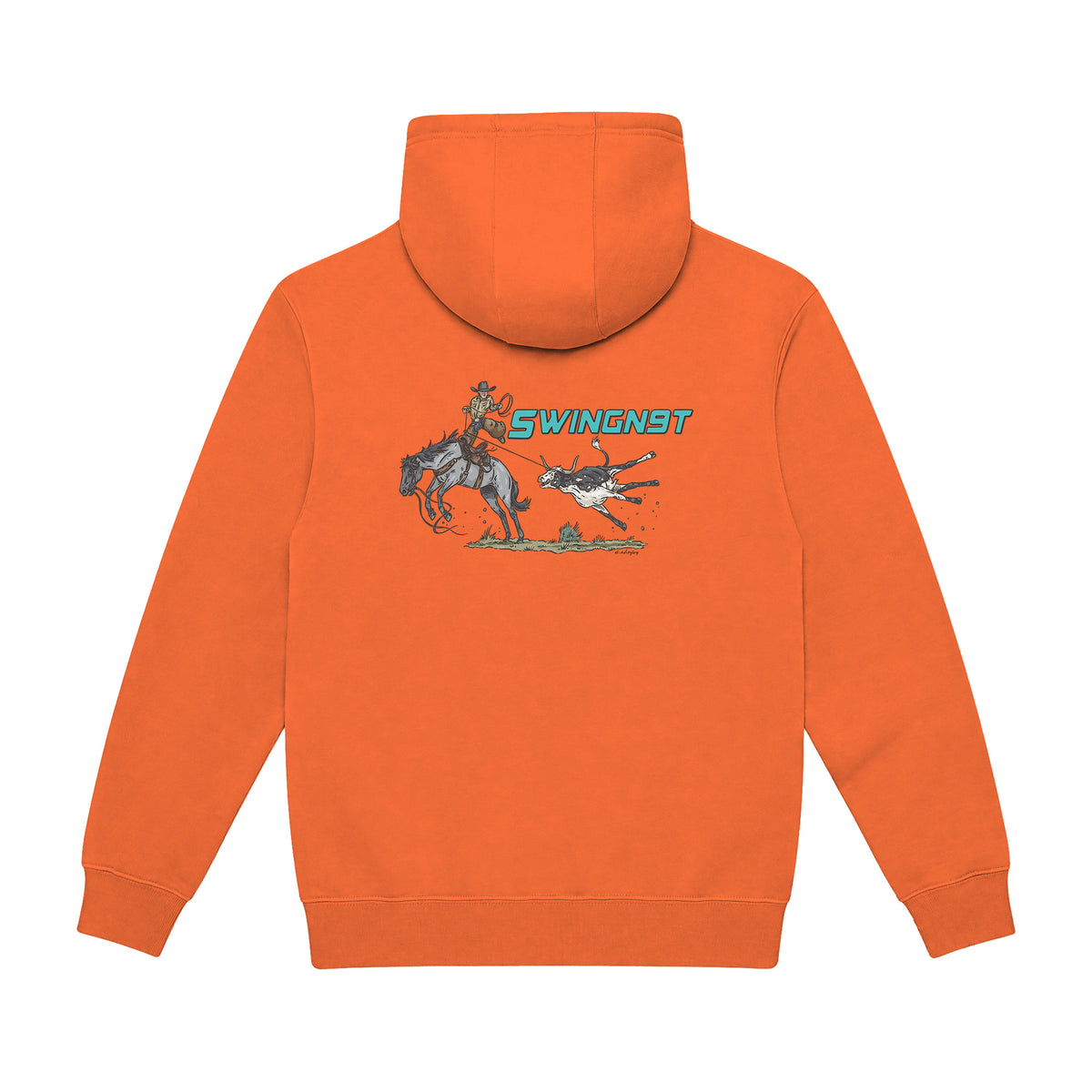 Dally Em Up Hoodie / Carrot / back on white
