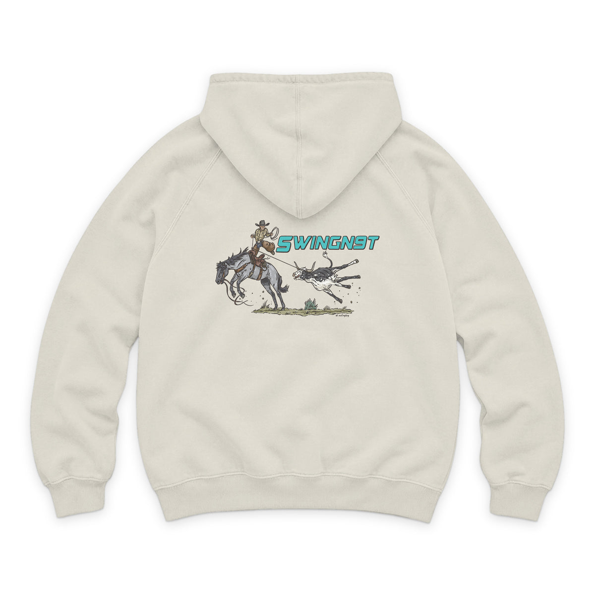 Dally Em Up Hoodie / Vintage Arctic / back on white