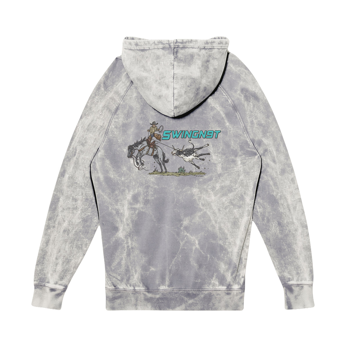 Dally Em Up Hoodie / Cloud Rock / back on white