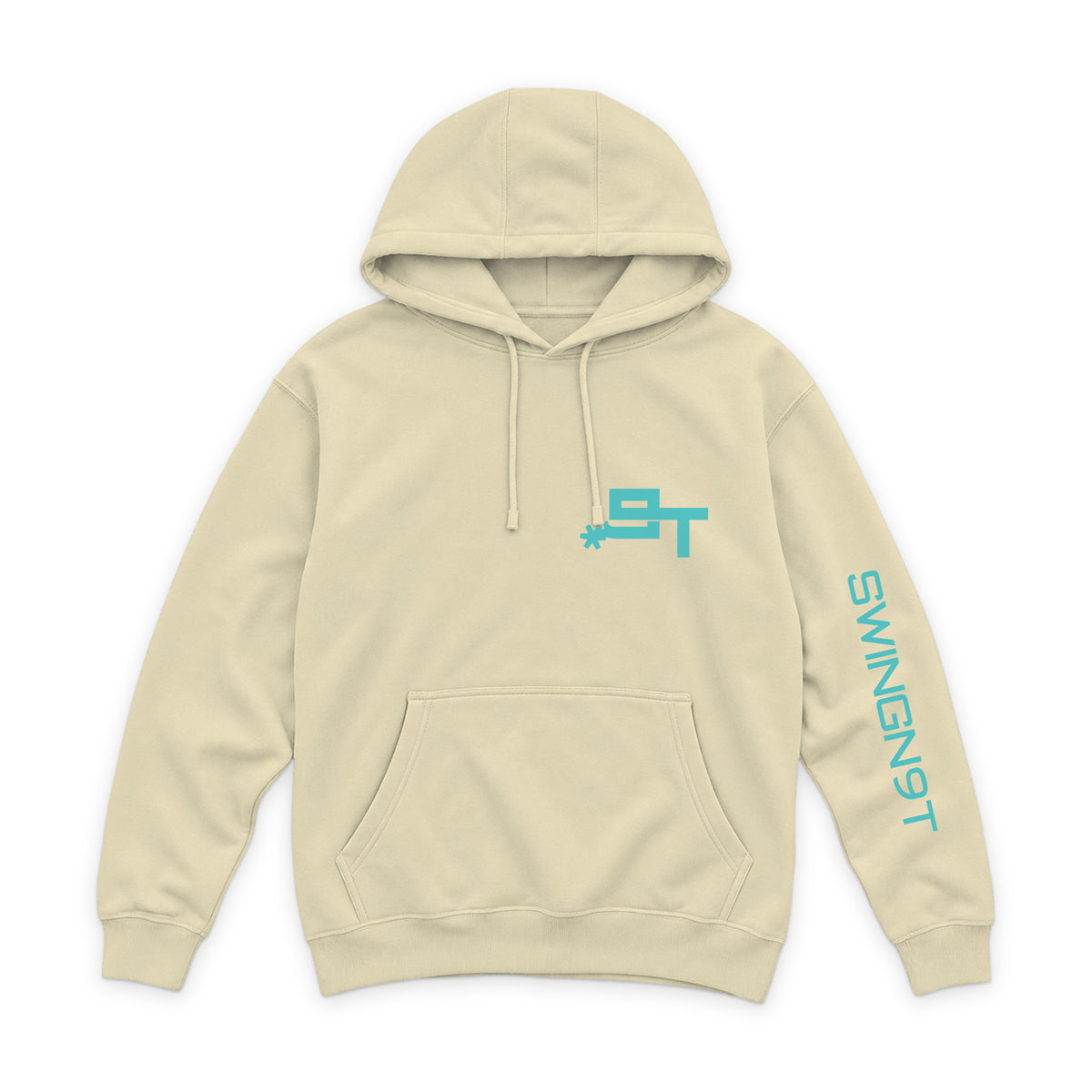 Dally Em Up Hoodie / Pina Colada / front on white