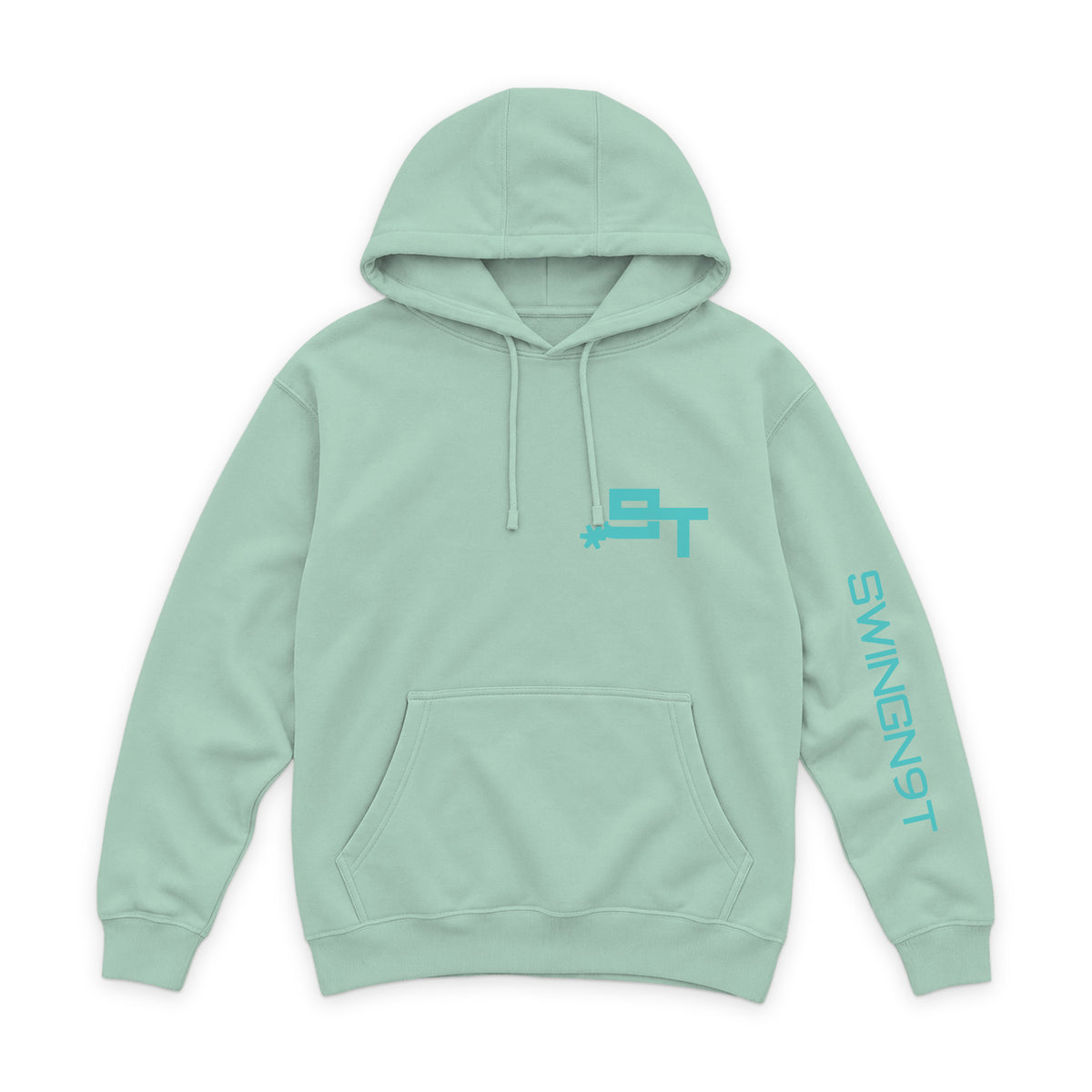 Dally Em Up Hoodie / Seafoam / front on white