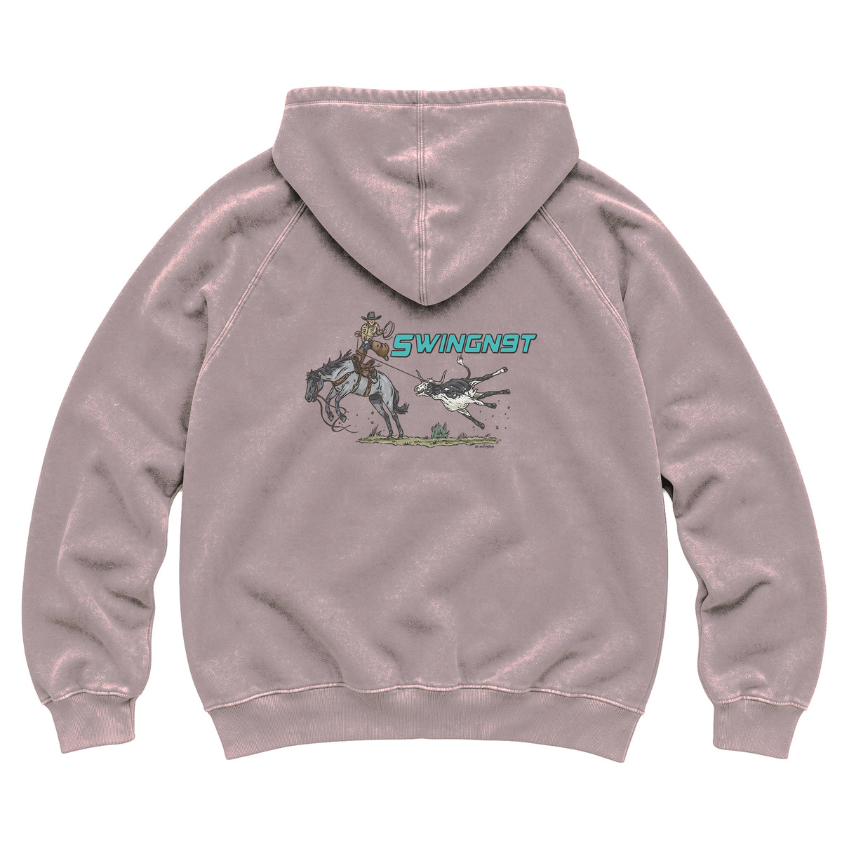 Dally Em Up Hoodie / Vintage Zinc / back on white