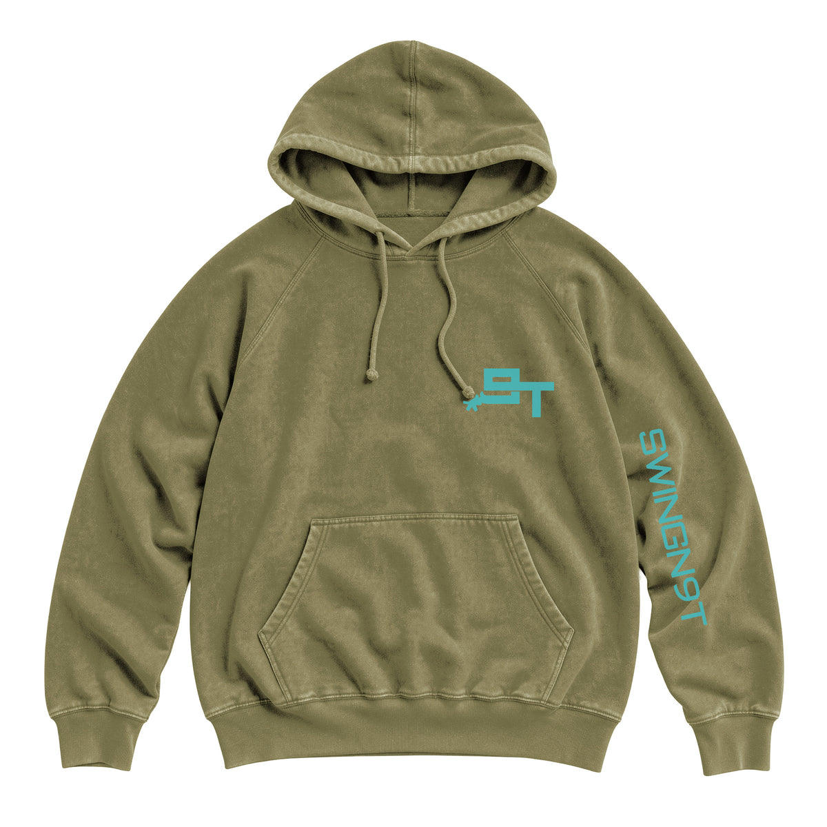 Dally Em Up Hoodie / Vintage Olive / front on white