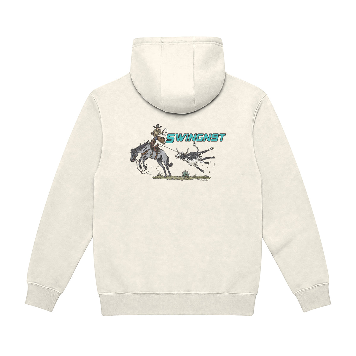 Dally Em Up Hoodie / Sand / back on white