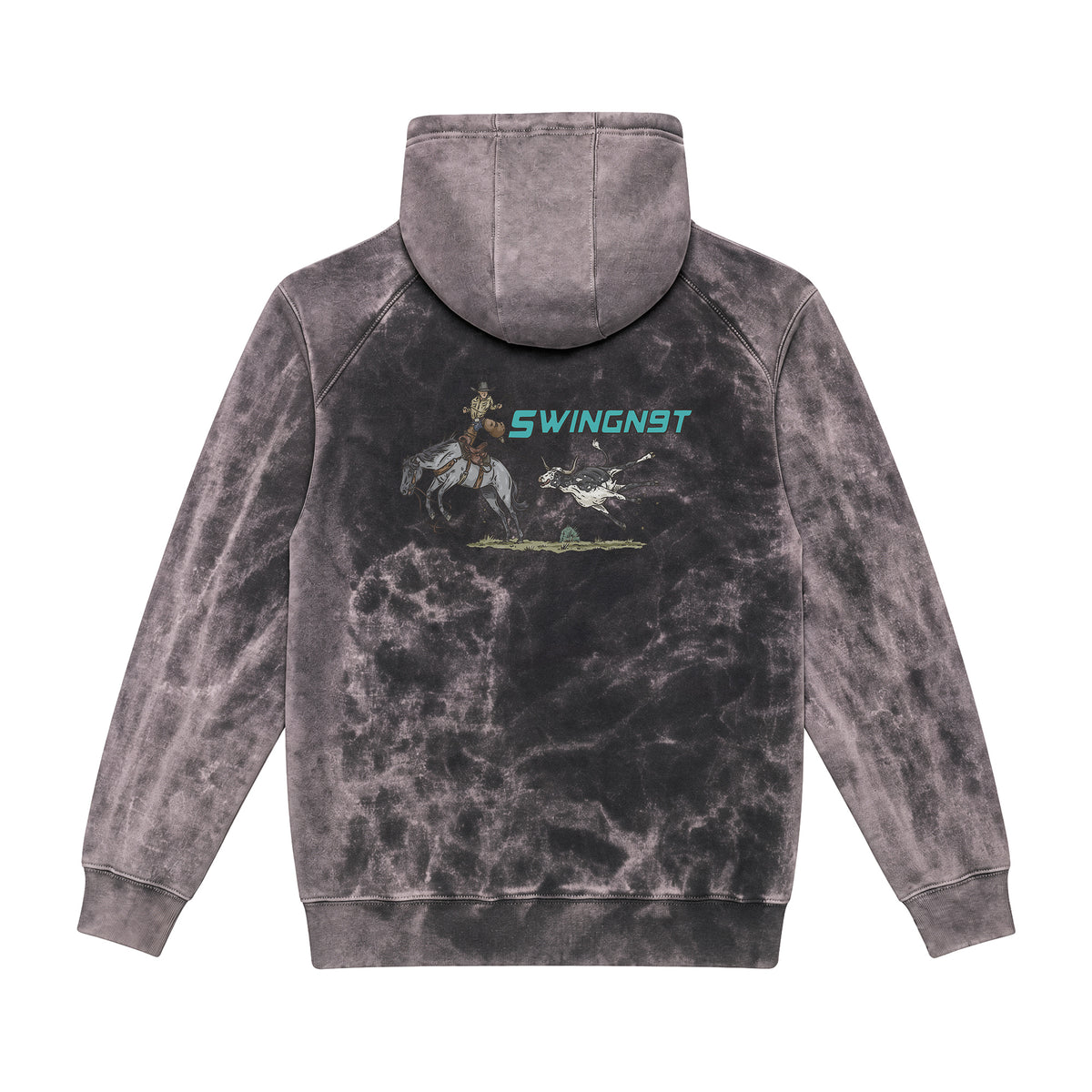 Dally Em Up Hoodie / Cloud Black / back on white