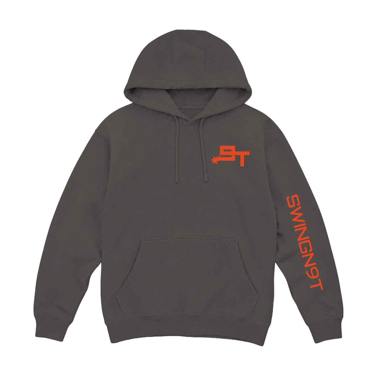 Cowboy Guts Hoodie / Smoke / front on white