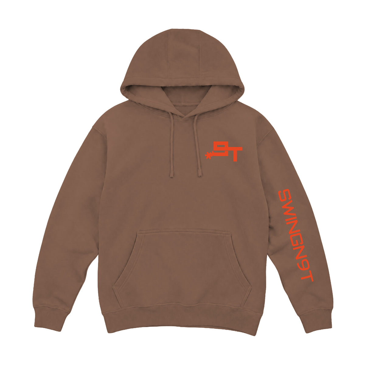 Cowboy Guts Hoodie / Chestnut / front on white