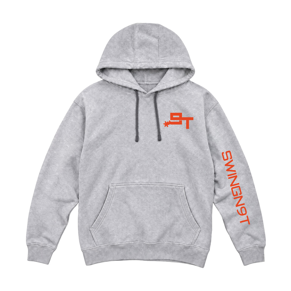 Cowboy Guts Hoodie / Heather Grey / front on white