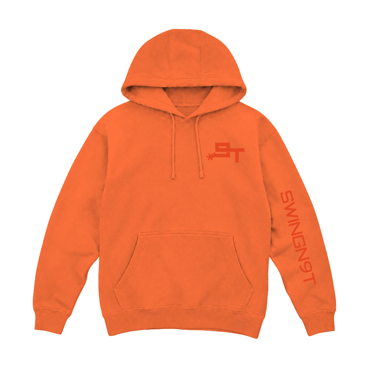 Cowboy Guts Hoodie / Carrot / front on white