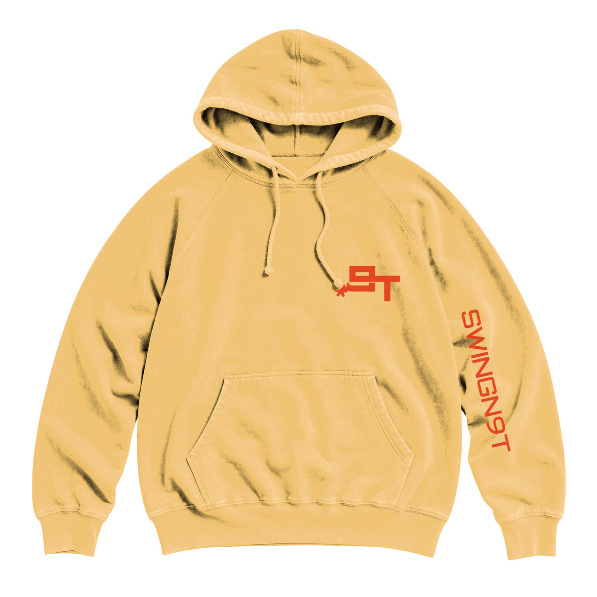 Cowboy Guts Hoodie / Vintage Mustard / front on white