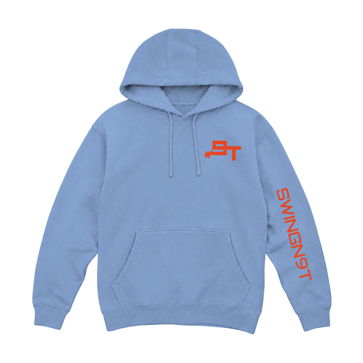 Cowboy Guts Hoodie / Colony Blue / front on white