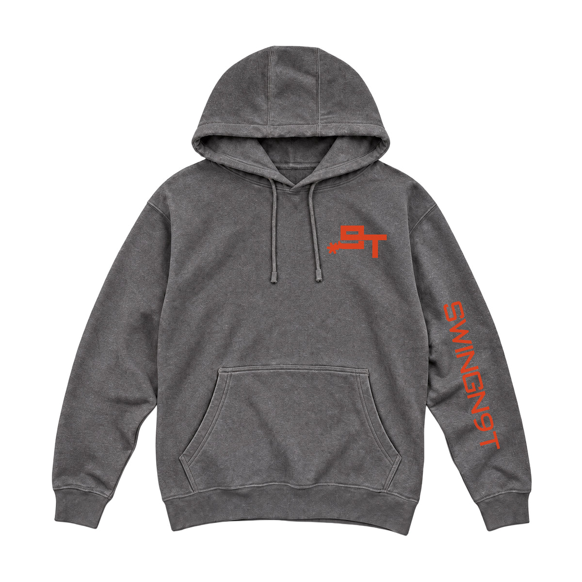 Cowboy Guts Hoodie / Charcoal Heather / front on white
